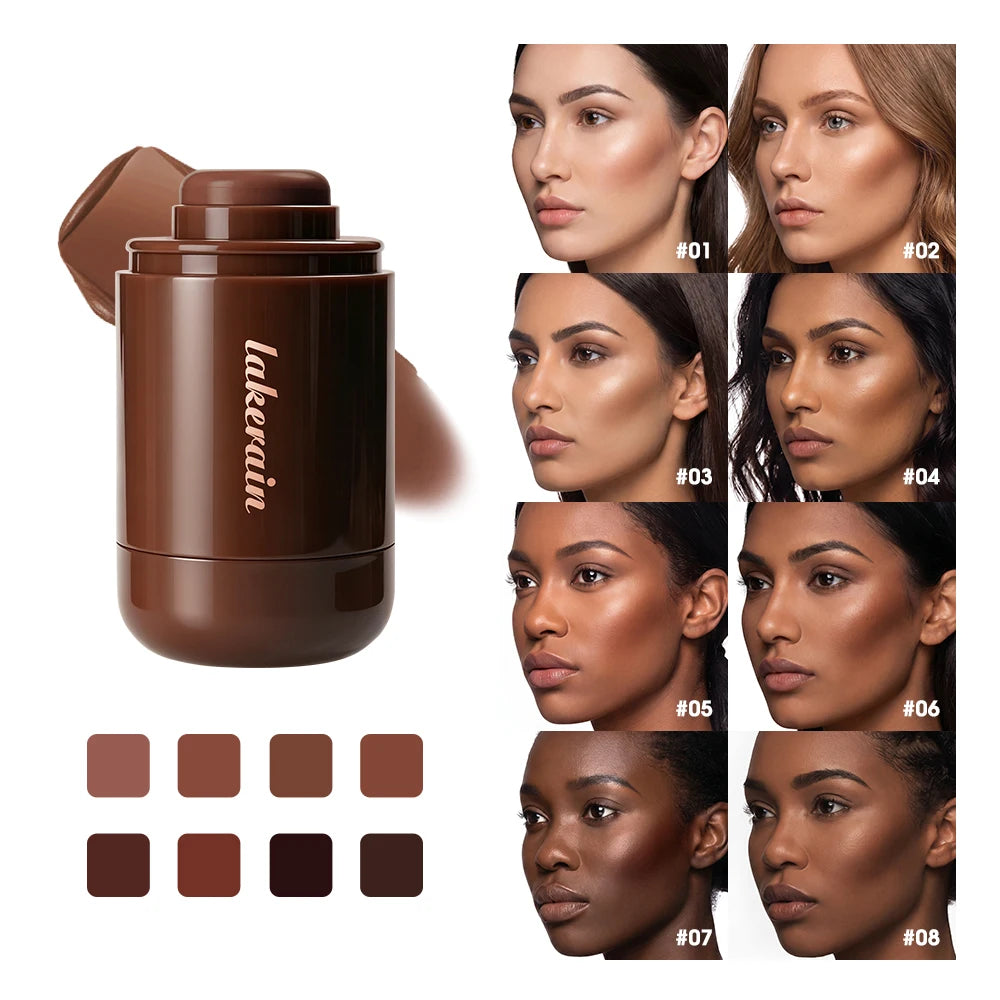 Cream Bronzer Stick Portable Creamy Light Non Sticky Texture Easy Blend For Face Contour Shaping Bronzing Makeup