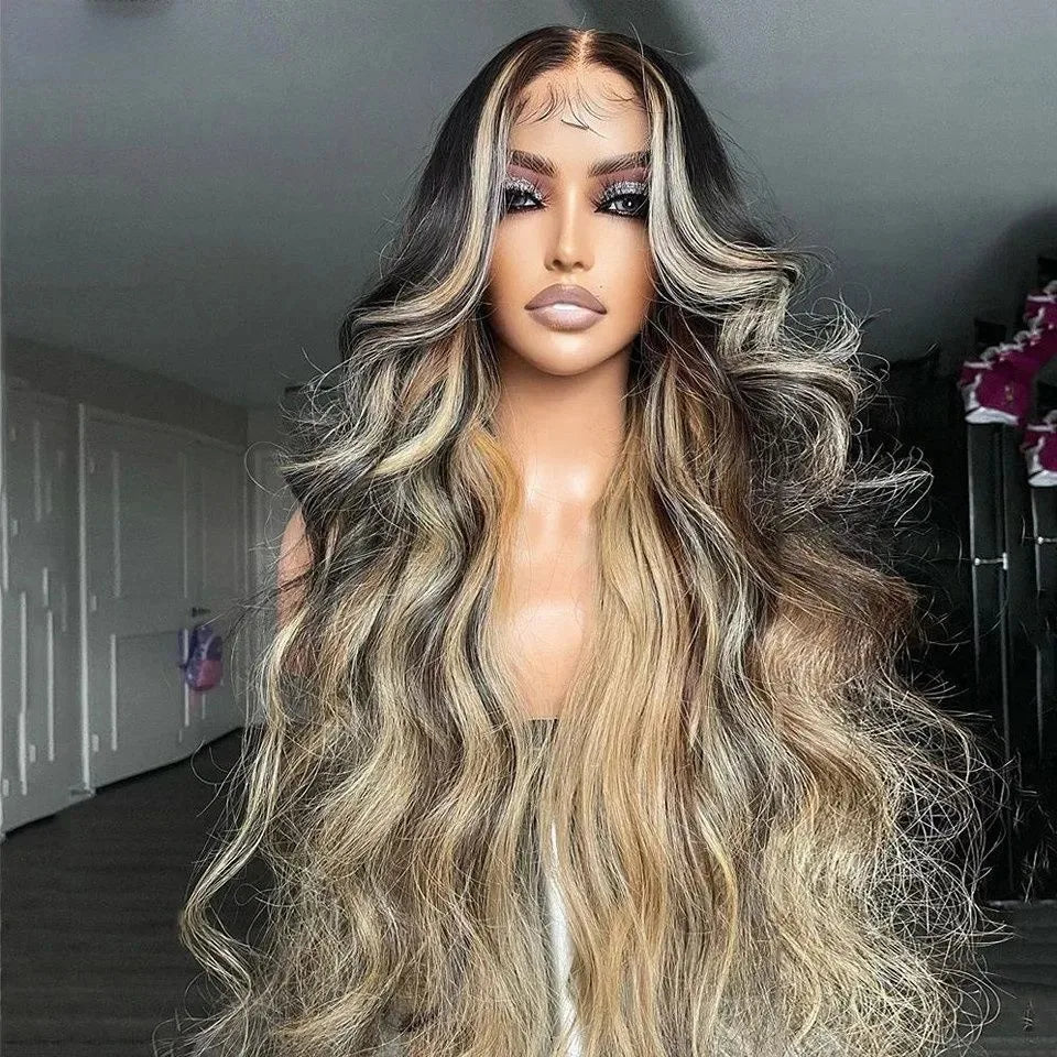 Navy Blue Light Pink Deep Wave Lace Front Wigs Free Part Long Curl Wavy Heat Fiber Synthetic Wig Makeup Cosplay Black Women Use