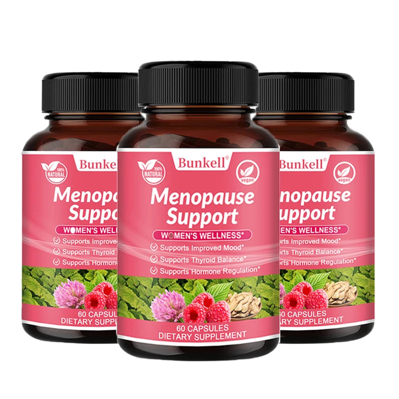 Menopause Support Supplements for Women Can Relieve Hot Flashes, Night Sweats, Mood Swings, Low Energy and More.