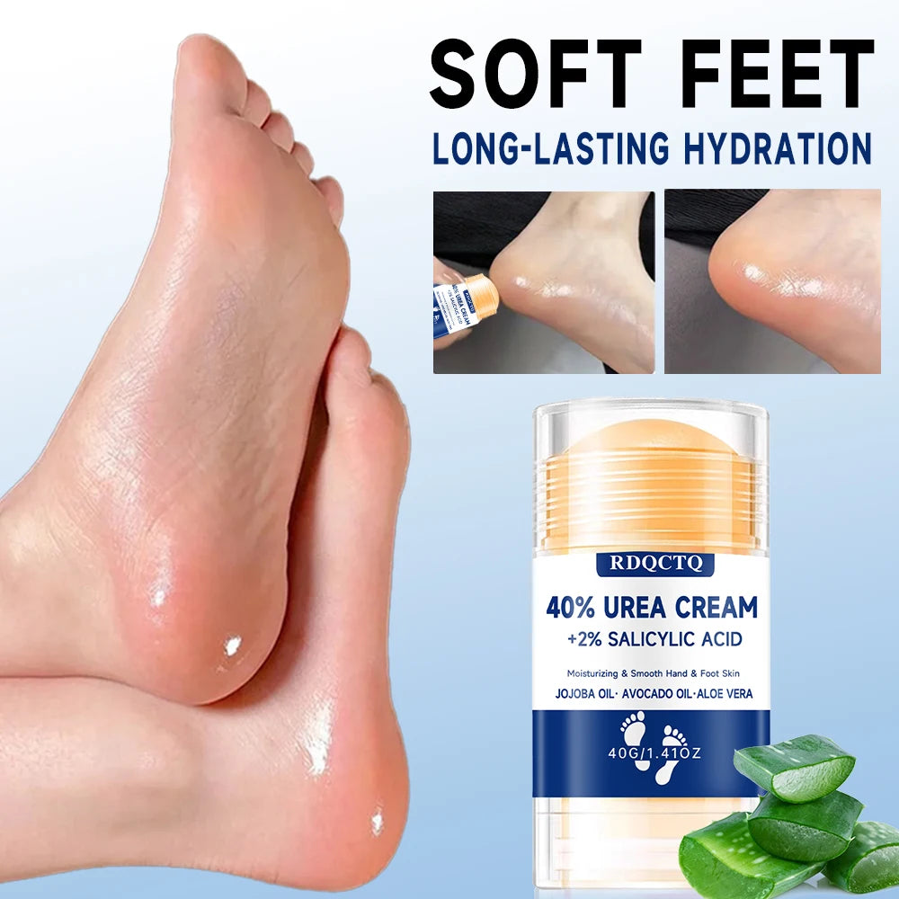 40% Urea 2% Salicylic Acid Foot Cream - Intensive Moisturizing Cracked Heels Dry Skin Callus Remover Softening Repair Hand Cream