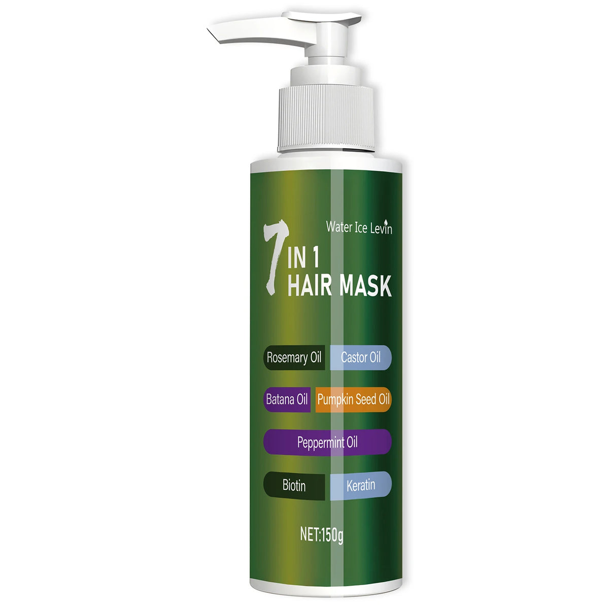 7-in-1 Deep Care Hair Mask prevents breakage and softens dry hair, rich in rosemary oil, castor oil, and biotin keratin