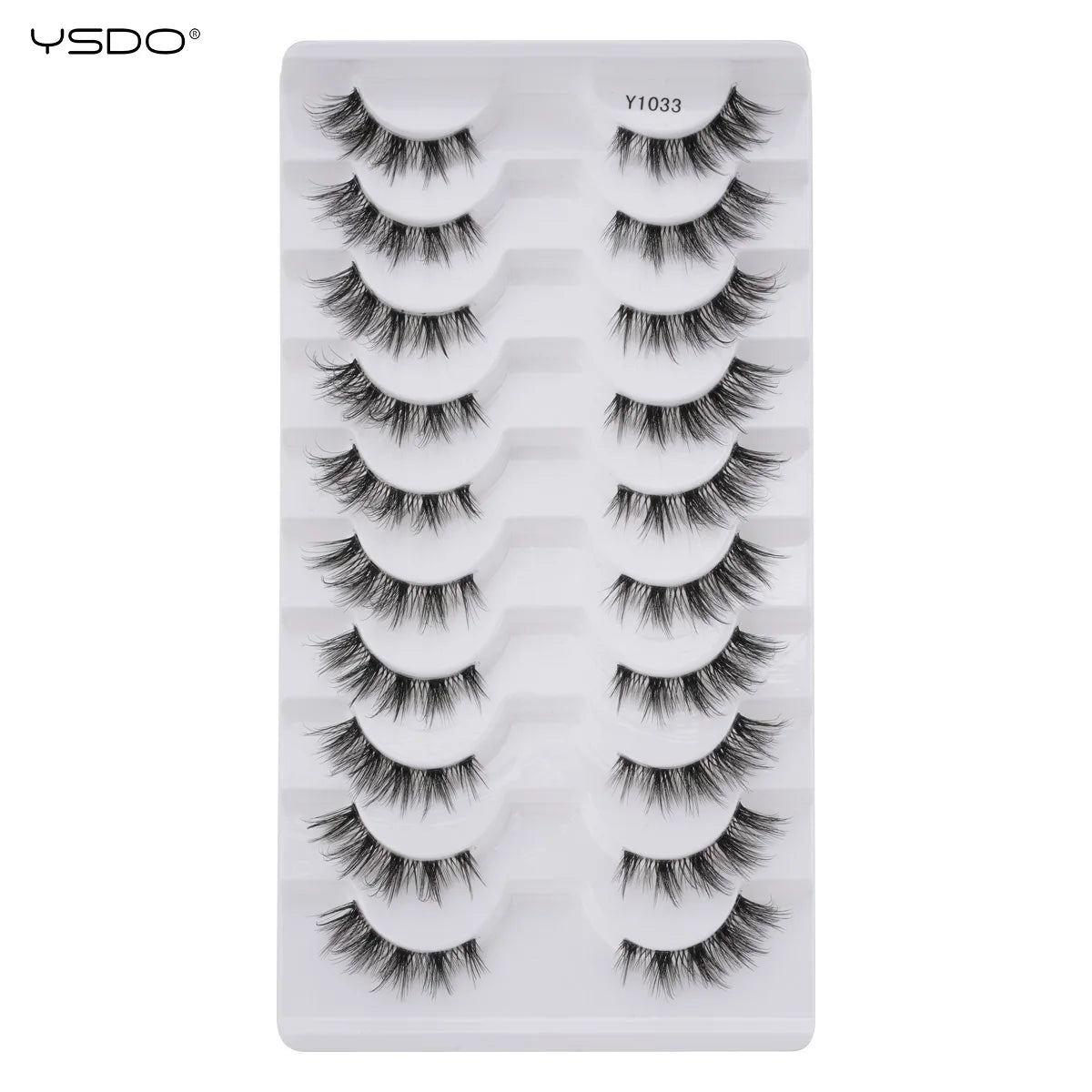 YSDO 5/10 Pairs Natural Eyelash Extension Hand Made Maquilagem Fluffy Fake Half Lashes Soft 3D Mink Lashes Makeup Faux Cilios