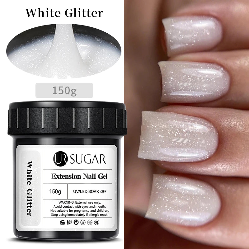 UR SUGAR 150g Extension Jelly Nude Pink Rose Red Quick Extension Gel Nail Polish Nail Extension UV LED Manicure Soak Off