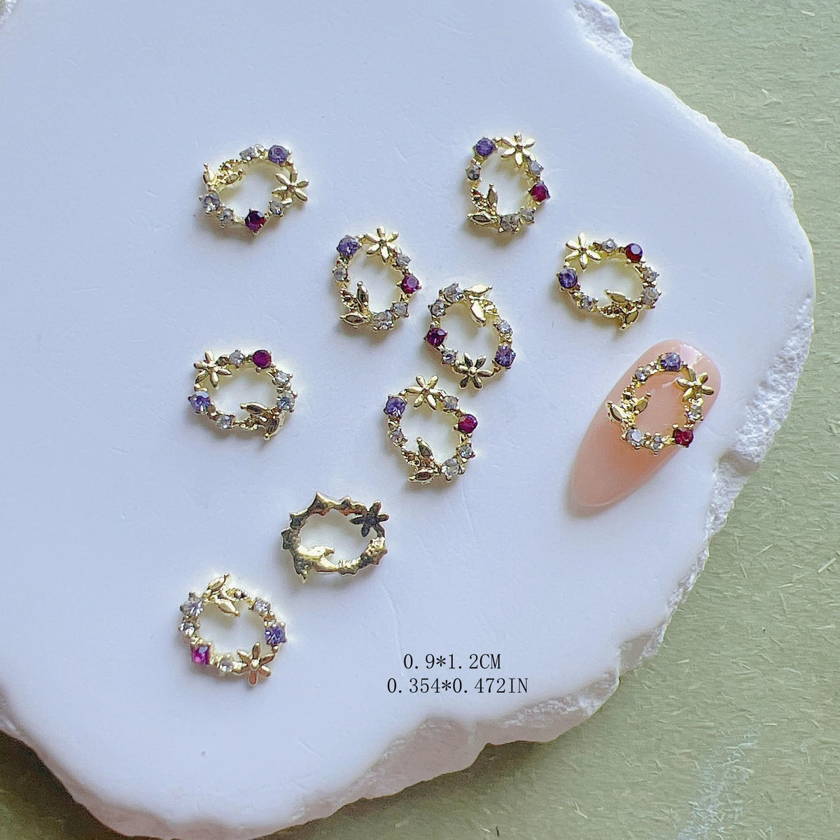 Nail Art Christmas Snowman Tree Gift Snowflake Deer Basic Design Deco Metal Charms Nail Deco Nail Art