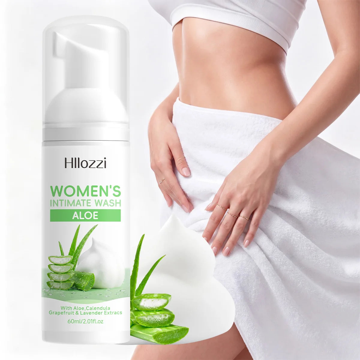 WOMEN'S INTIMATE WASH ALOE: Superior Odor Control, All-Day Freshness & Gentle Daily Grooming Care. Designed for Peak Hygiene.