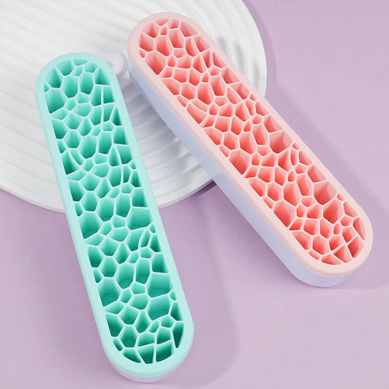High Quality Storage Box Painting Pen Holders Silicone Storage Box Makeup Brush Holder Organizer Box for Brushes