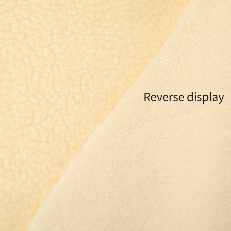 Thickened Short Hair Plush Fabric By The Meter for Needlework Autumn Coat Hoodies Dolls Diy Sewing Cloth Warm Soft Bear Plaid