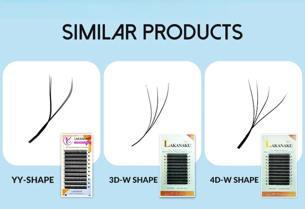 Lakanaku Y Lashes Cilia And Volume Brazilian False Eyelashes Supplies YY Cilios Faux Mink Lashes Y Shape Eyelash Extension