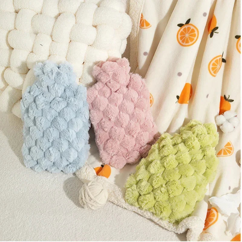 1000/500ML Hot Water Bottles Bag Water-filling Hot-water Bag for Female Warm Belly Hands and Feet Keep Hand Warmer Hot Water Bag