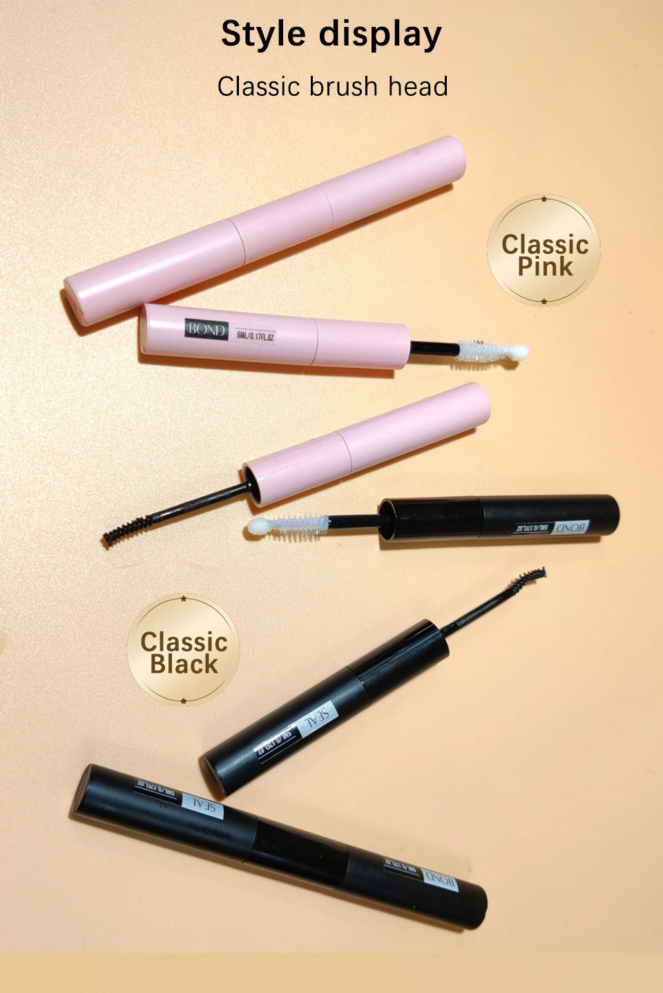 Lash Cluster Glue Bond and Seal Kit with Lash Glue Remover and Tweezers and Lash Brush for Lash Extension Clusters Makeup Tool,