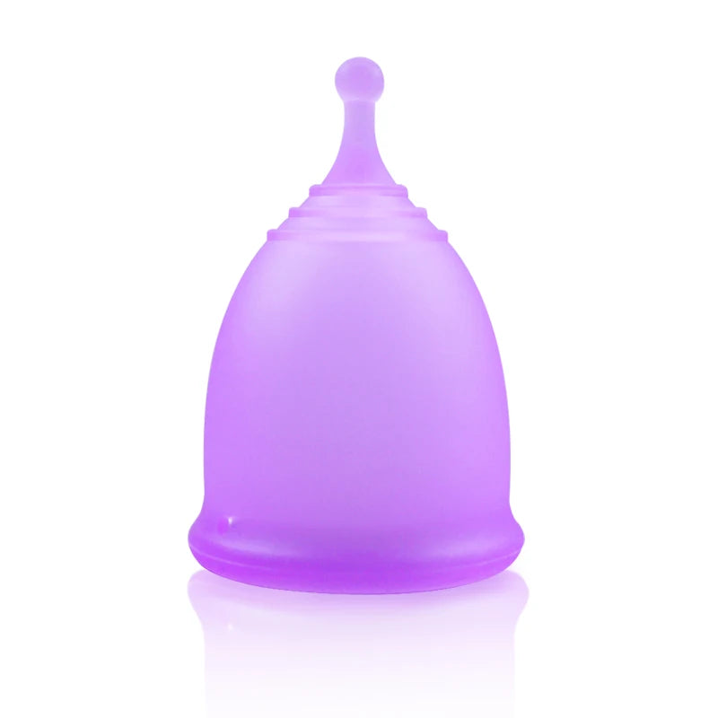 Feminy Menstrual Cup L - Medical Grade Silicone Soft Vaginal Tampon for Women Period Cup Certified Safe for Female Hygiene