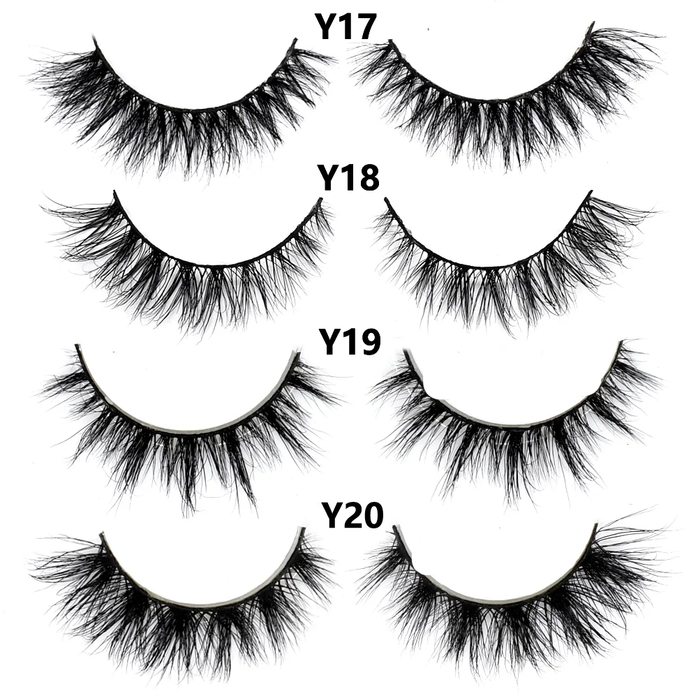 Half Lashes Short Mink Eyelashes Fluffy Soft False Eyelashes Wispy Cross Strip Eye Lashes Natural Mink Eyelash Extension Makeup