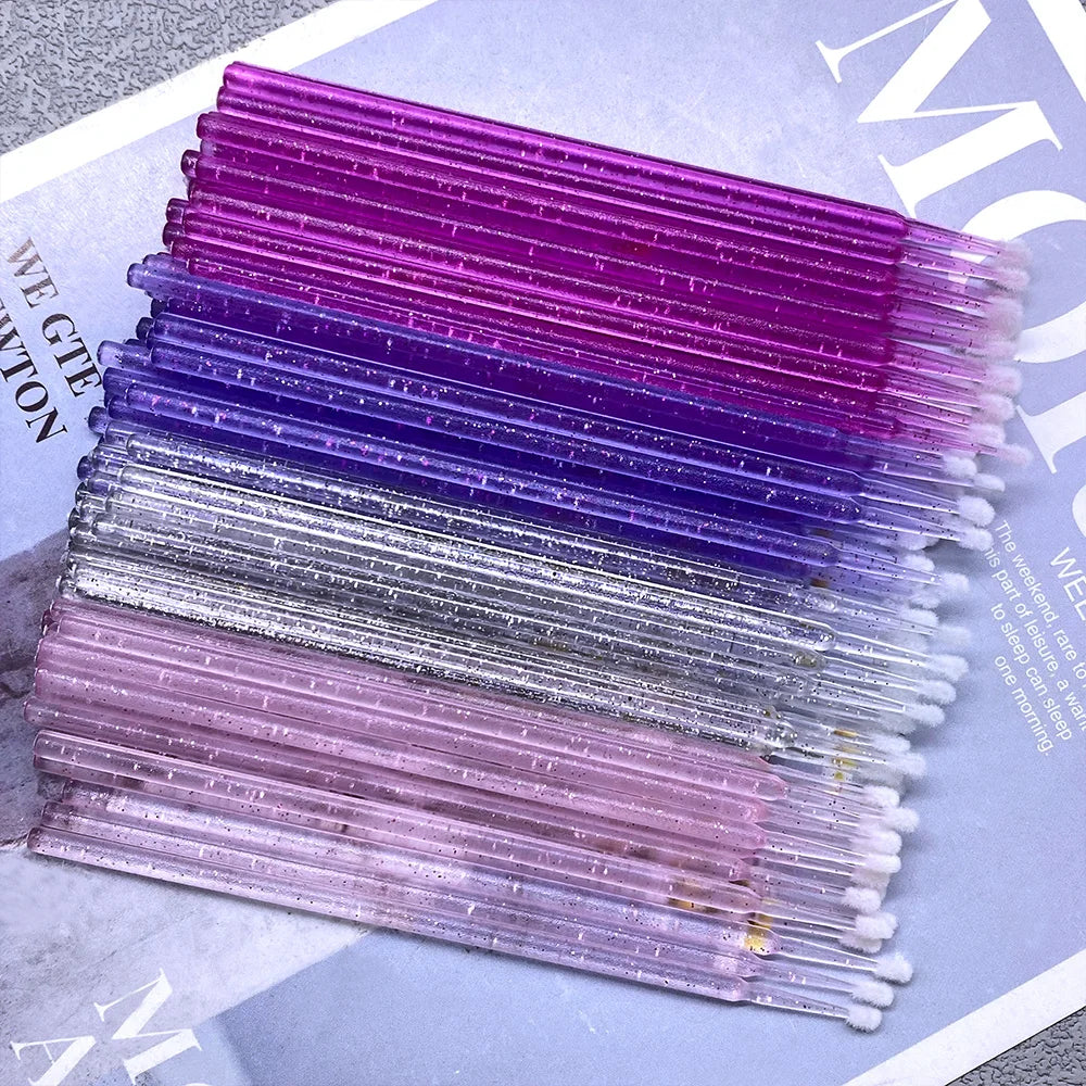 1000pcs Micro Brush Micro Swabs for Eyelash Extension Disposable Micro Applicator Brush Micro Eyelash Sticks Makeup Tools