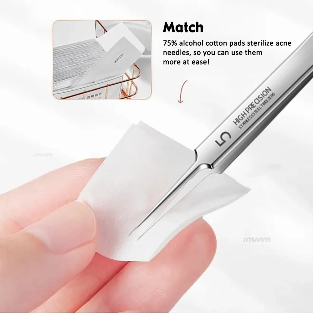 German Ultra-fine No. 5 Cell Pimples Blackhead Clip Tweezers Beauty Salon Special Facial Pore Cleaning Acne Wart Skin Care Tools