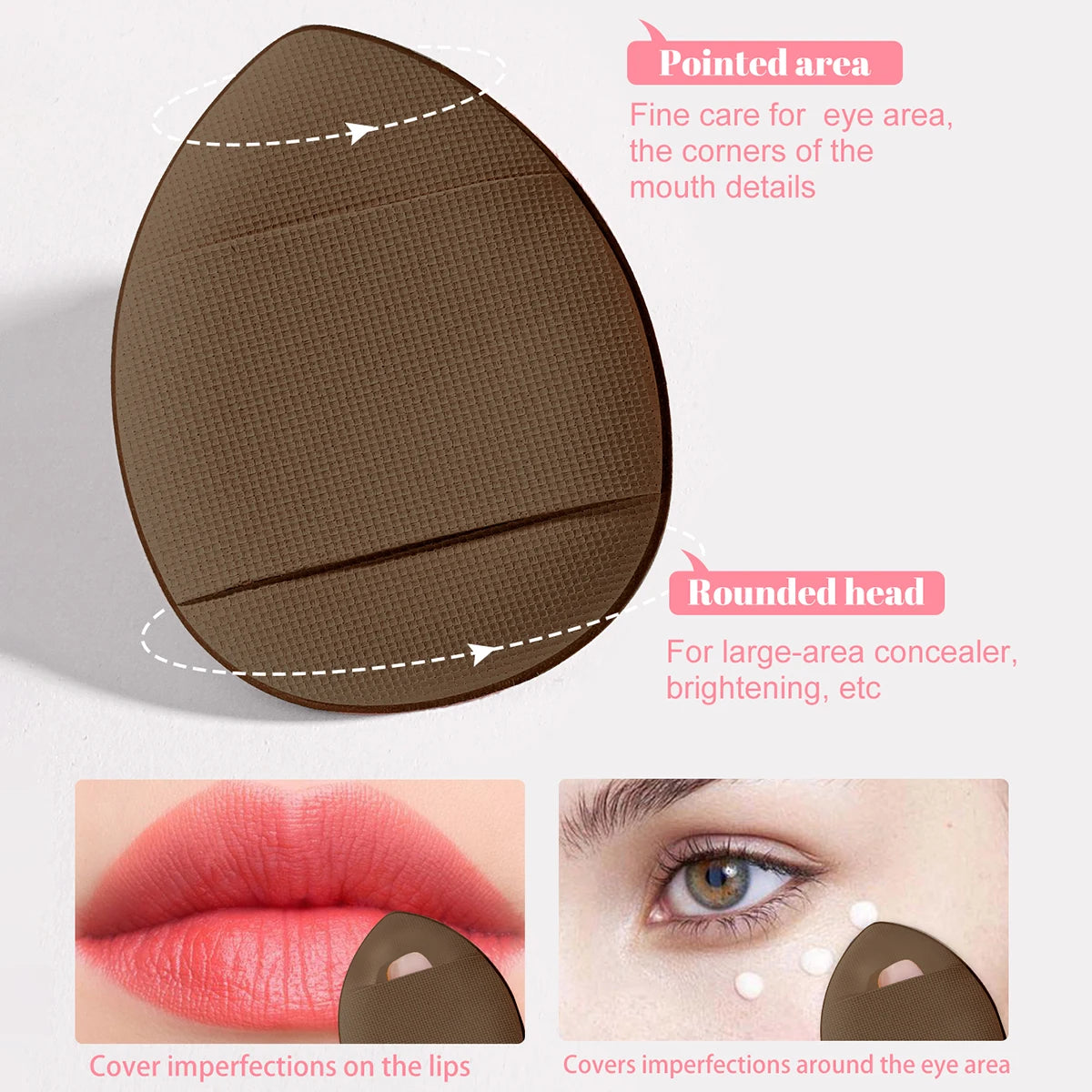54PCS Makeup Tools: 30PCS Brush Set + 10PCS Makeup Sponges + 10PCS Powder Puffs + 4PCS Tools
