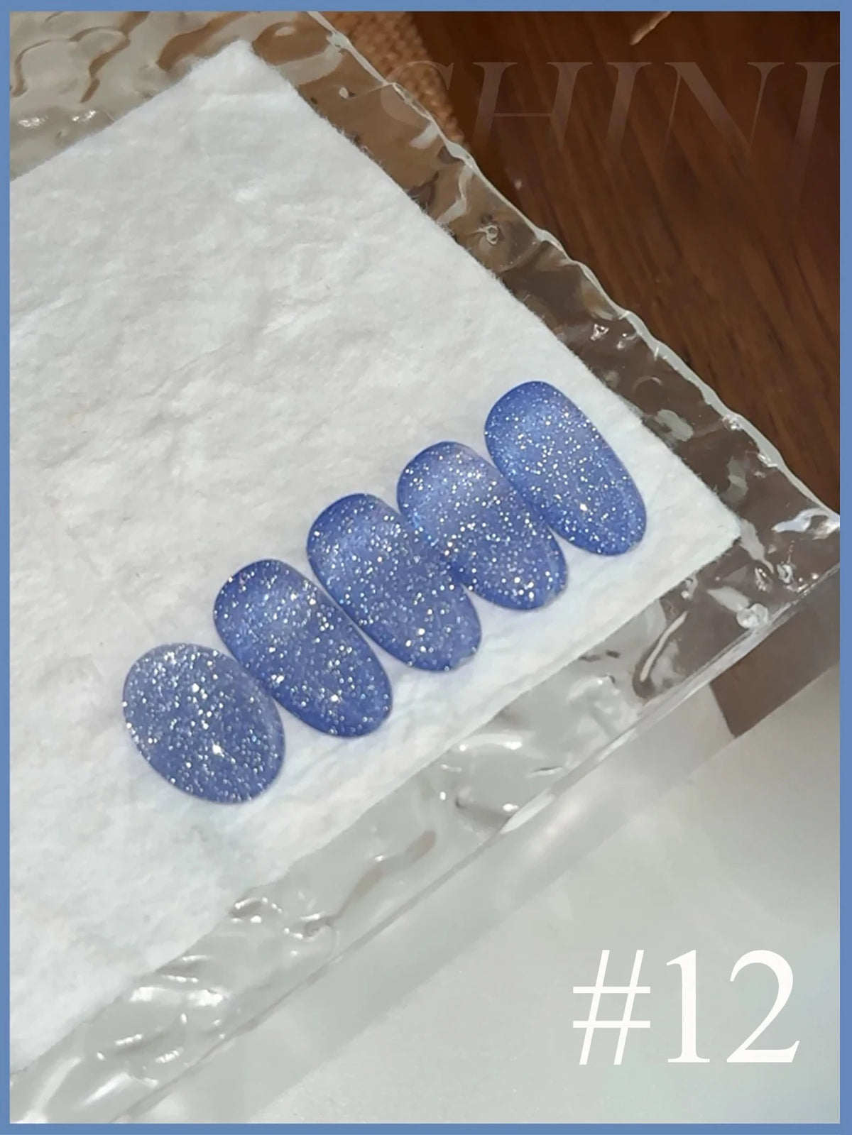 MN 1-9PCS Pink Blue White Green Color Series Gel Nail Polish With Strobe Glitter Brocade Diamond Gel Polish