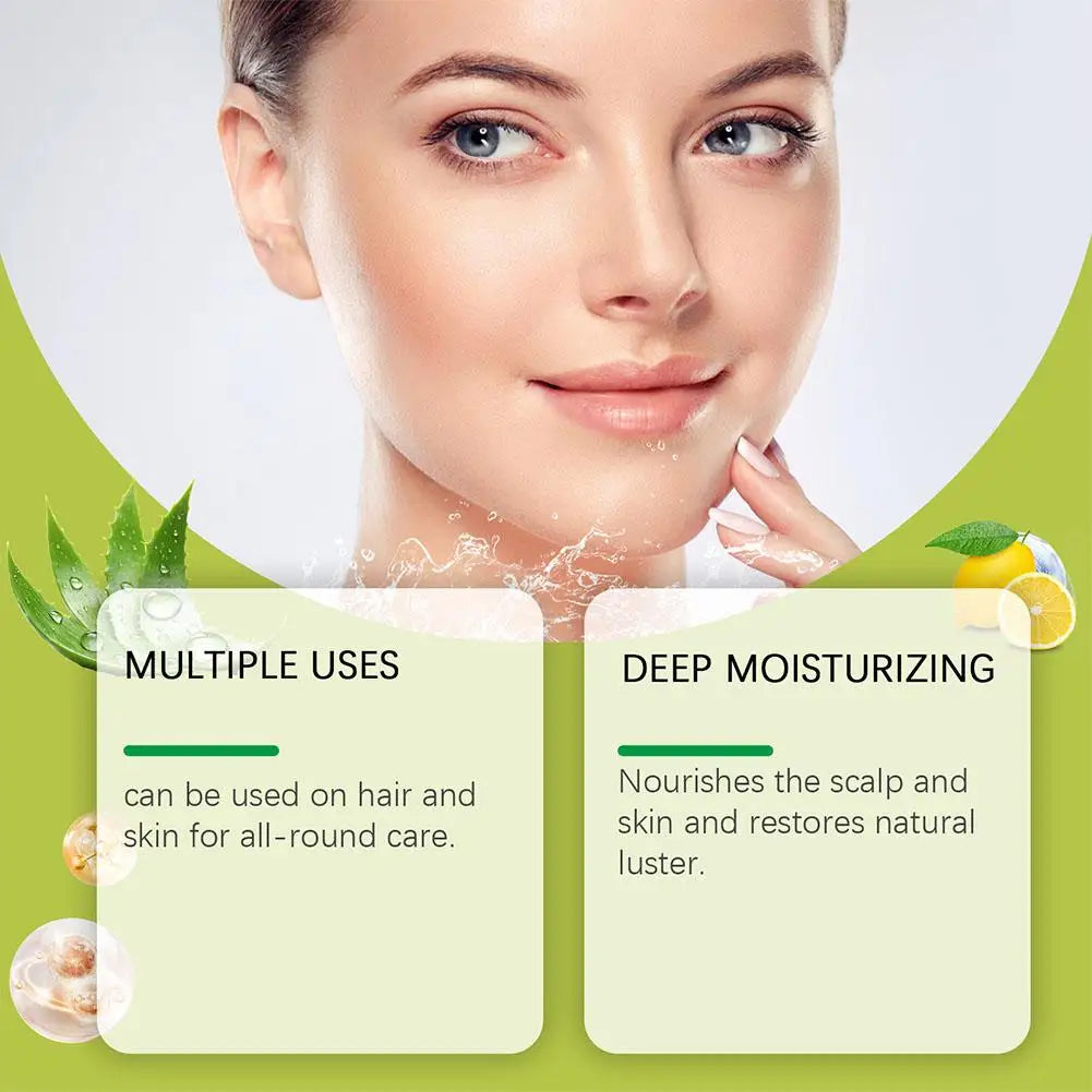 Natural Aloe Vera Gel Sunburn Repairing Treatment,Moisturizing Nourishing Hydrating Face Cream Skin Care Face Body Cream