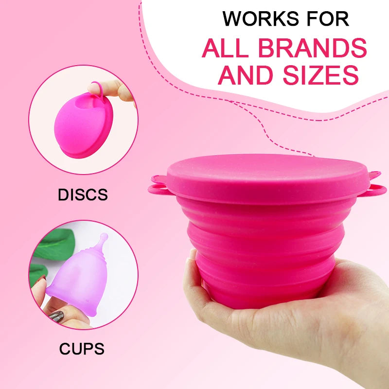 Menstrual Cup Sterilizer Kit Female Medical Silicone Certified Menstrual Cup Lady Health Product Care Product Menstrual Bowls