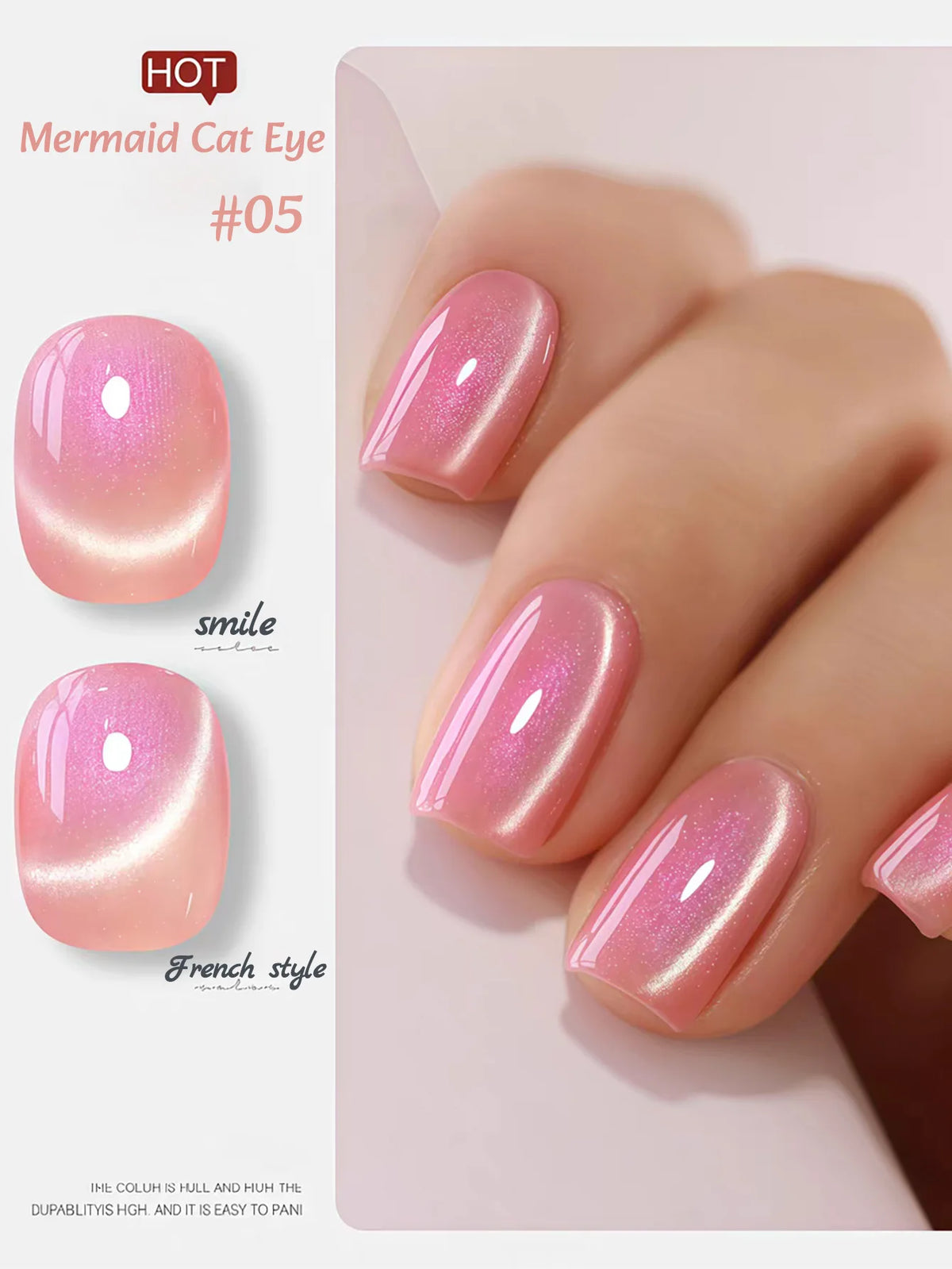 1-12pcs TC Summer Blue Glass Bead Cat Eye Gel Nail Polish Flash White Spar Nude Color Magnet Nail Art Gel Salon Christmas Nails