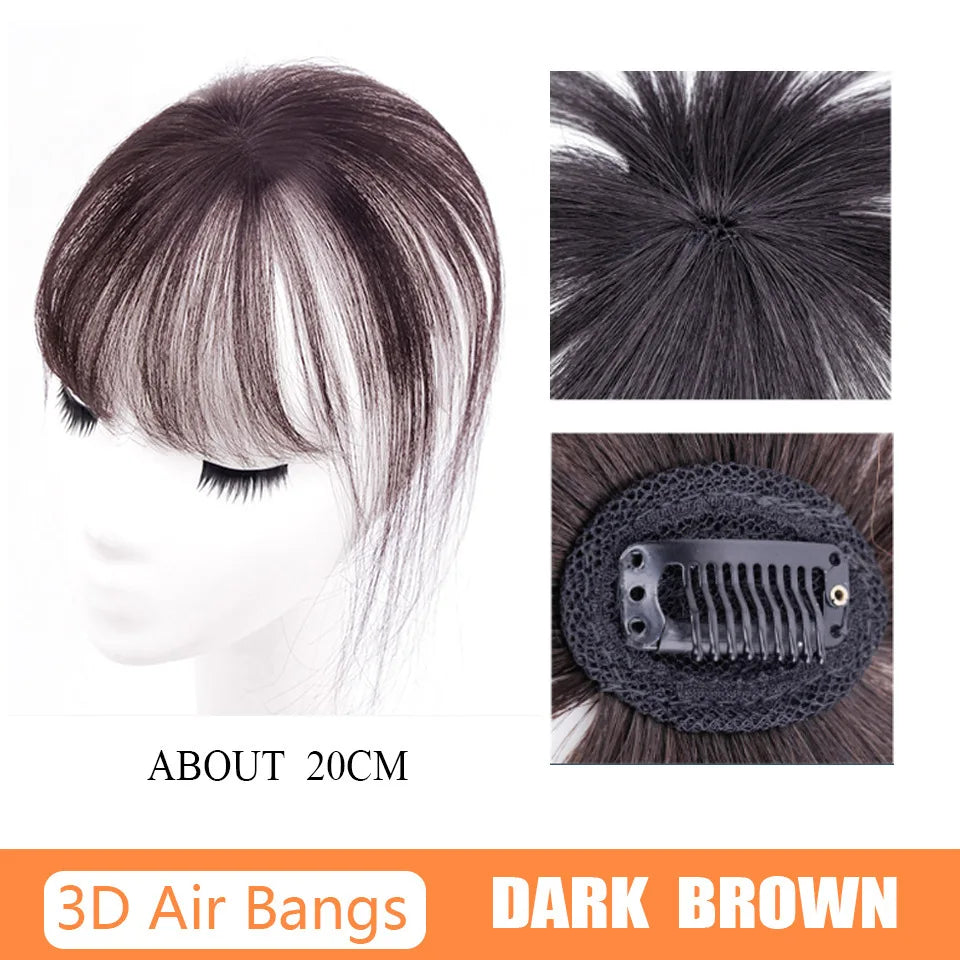 DUTRIEUX Synthetic 3D French bangs wig reissued air bangs  topper wig natural curved simulation bangs for women