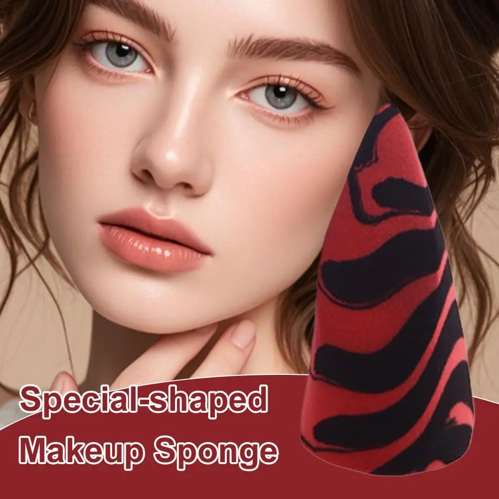 Non-latex Makeup Sponge Multi-shaped Special-shaped Cosmetic Sponge with Conical Cut Oblique Cut Water Drop Makeup Tool