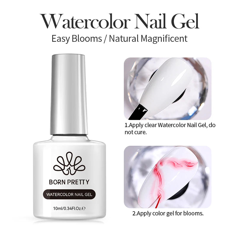 BORN PRETTY 10ml Stamping Nail Polish Set Gold Silver Black White Color Nail Printing Polish DIY for Nail Plate Design Varnish
