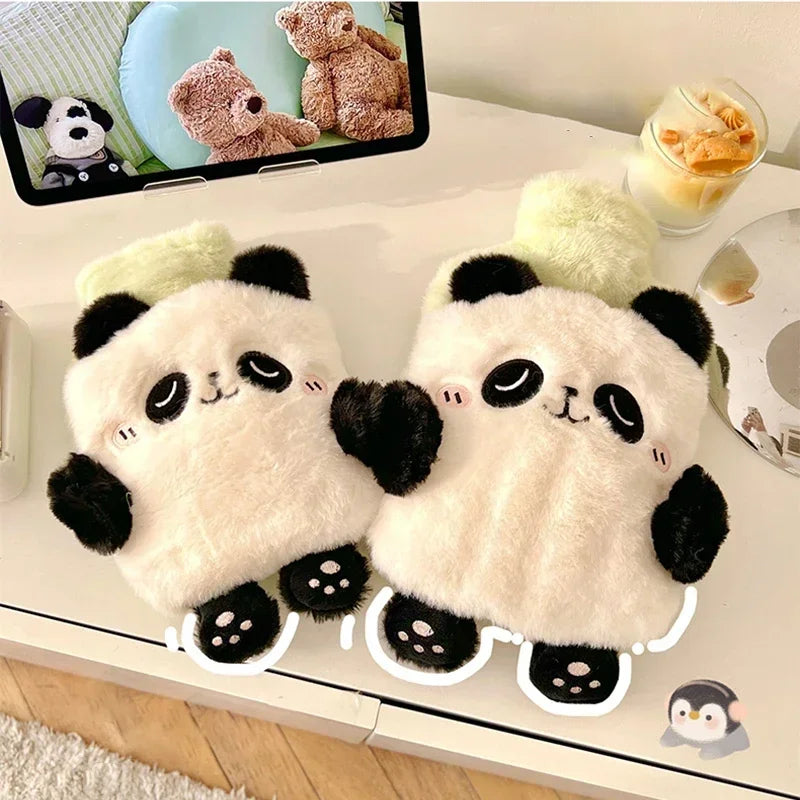 Kawaii Hot Water Bags Cute Plush Rubber Hand and Foot Belly Warmer Explosion-proof Hot Water Bottles for Women Period Pain