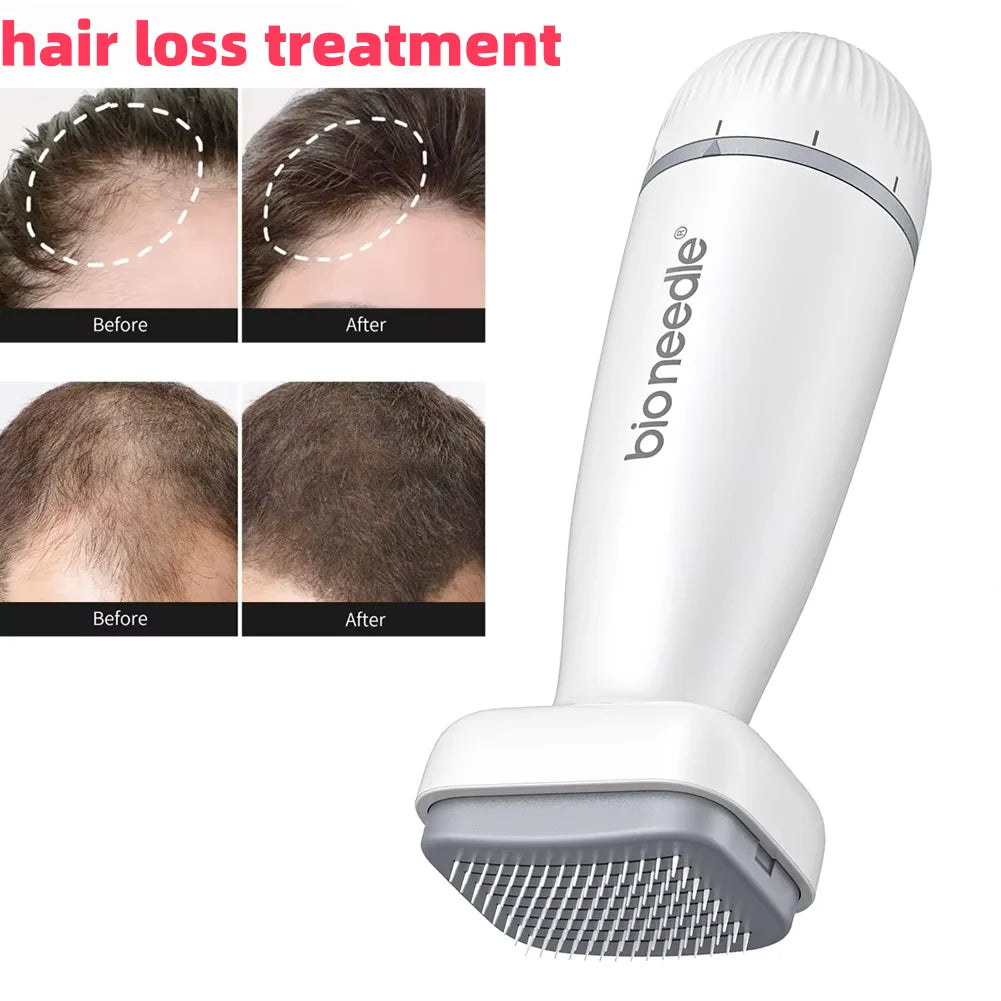 Adjustable Titanium Stamp Derma Roller Face Roller Beard Growth Massager Scalp Massage 120 Pins Microneedling