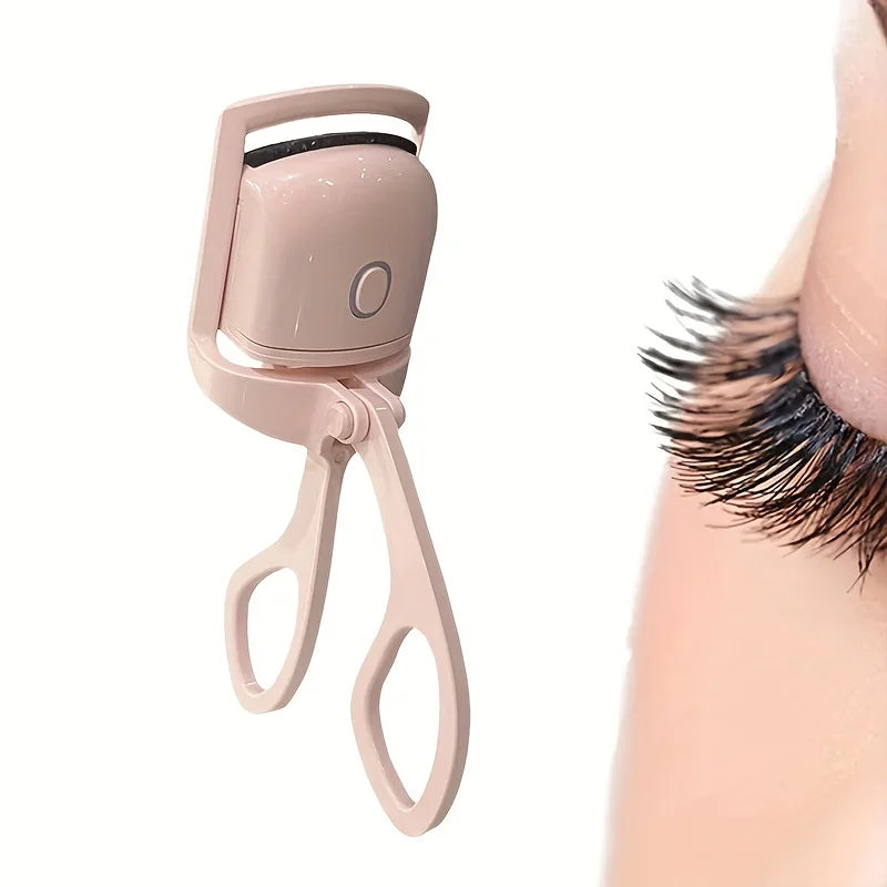 Electric Heated Eyelash Curler USB Rechargeable 2 Mode Quick Heating Lash Curler Natural Long Lasting Curl Makeup Tool
