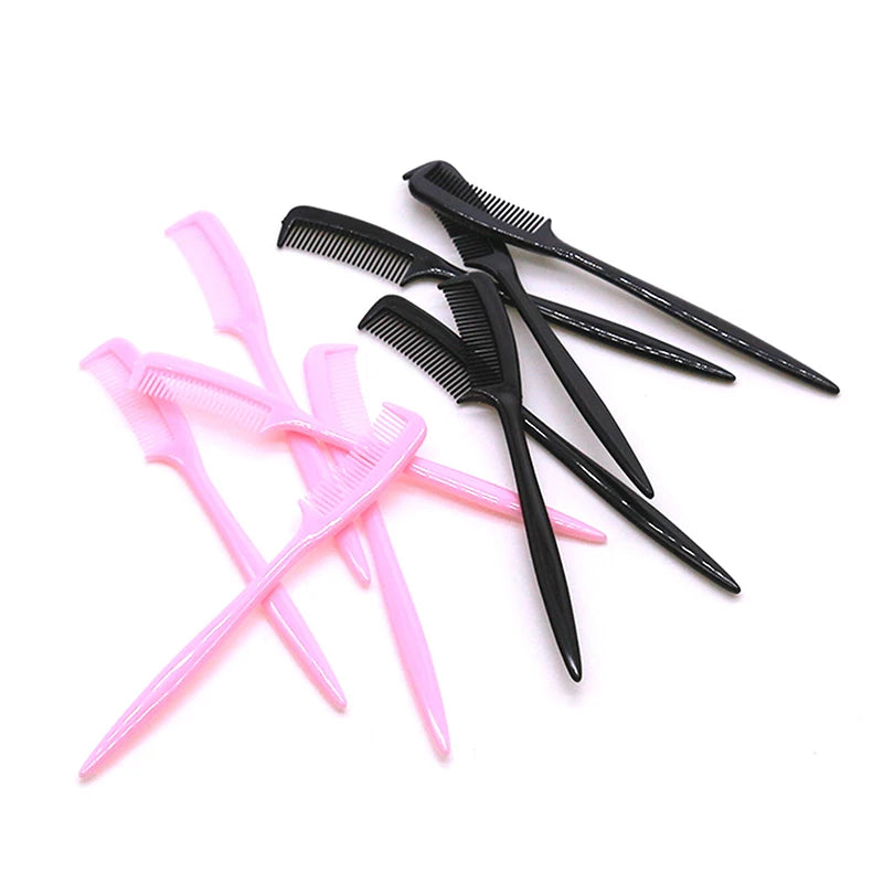 10pcs Eyebrow Comb Brush Eyelash Combs Eyelashes Brushes Mascara Wands Makeup Comb Supplies Of Lash Extension