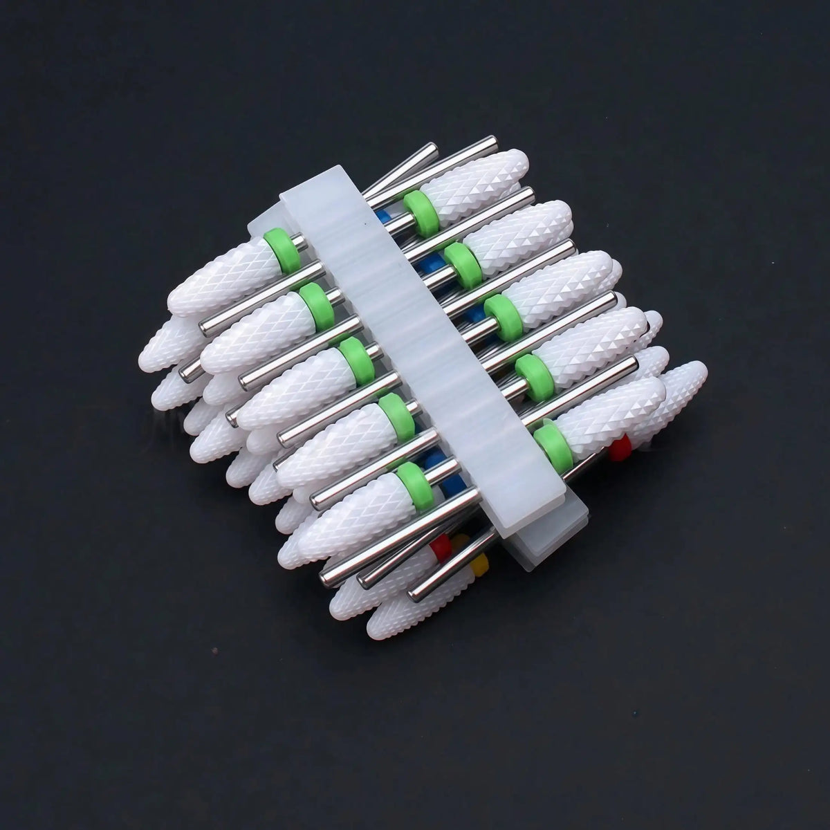 10pcs Ceramic Nail Buffering Heads for Perfect Nail Finish Professional Grade Ceramic Material for Smooth And Shiny Nails