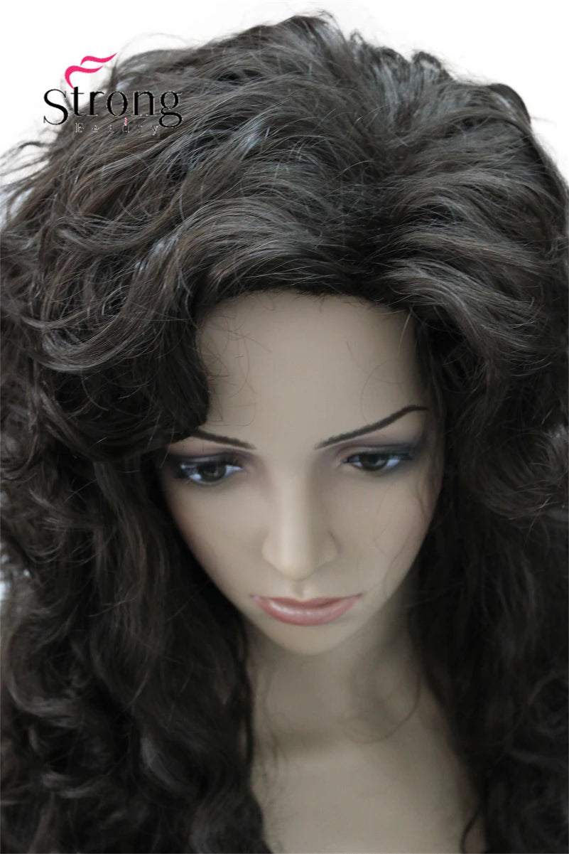 StrongBeauty Long Curly Red Synthetic Wig Cosplay Wigs COLOUR CHOICES