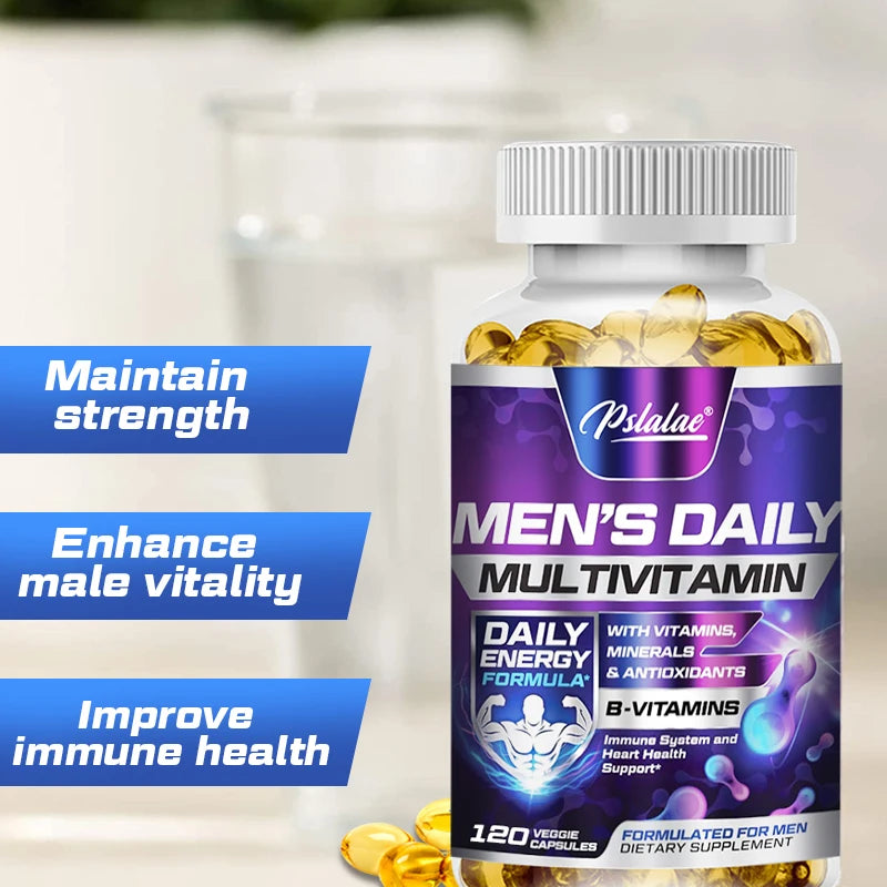 Men's Multivitamin Supplement - Provides Energy and Endurance Supports Heart, Brain Health and Vitality