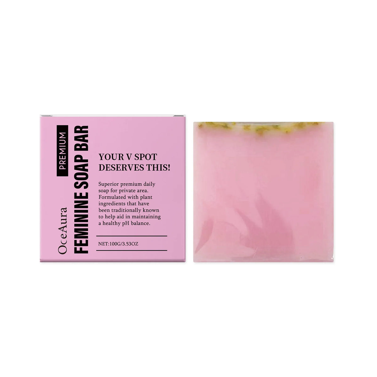 Vaginal Care Soap pH Balanced Odor Eliminator Moisturizing Detox Brightening Intimate Cleanser Feminine Hygiene Bar Soap