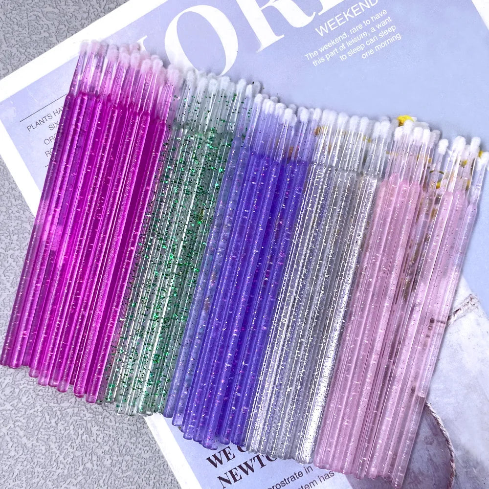 1000pcs Micro Brush Micro Swabs for Eyelash Extension Disposable Micro Applicator Brush Micro Eyelash Sticks Makeup Tools