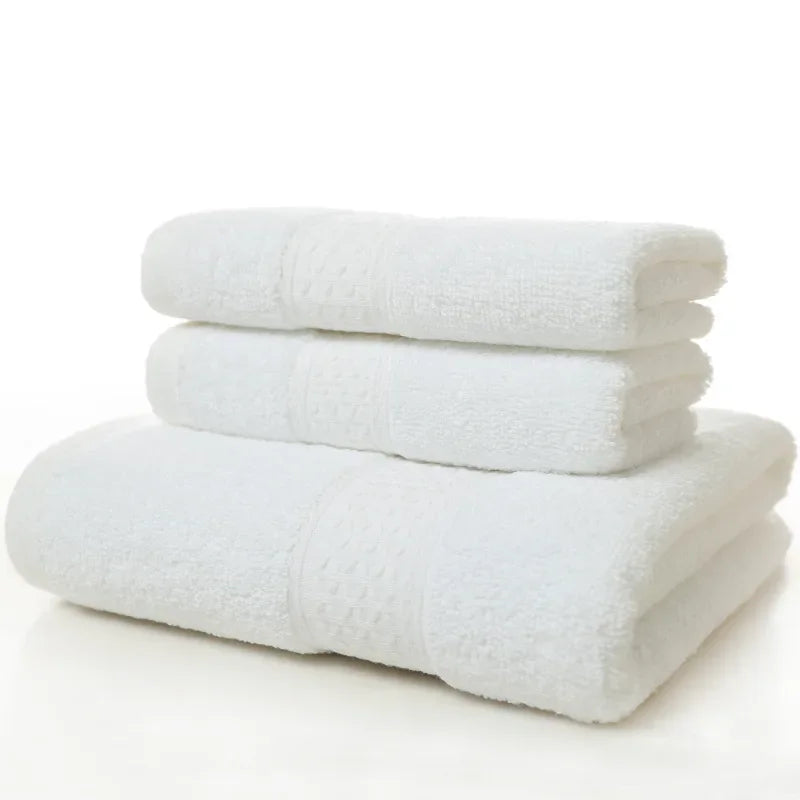 Thicken 100% Cotton Face Towel Absorbent Pure Hand Wash Hair Shower Microfiber Towel Bathroom Family Hotel