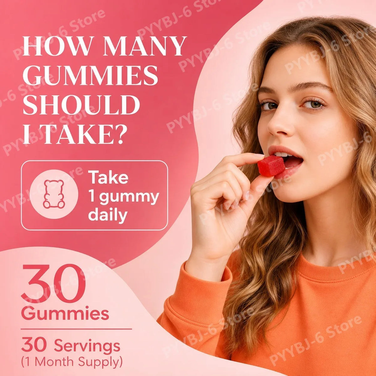 Spicy Cube Gummies for Him 30PCS Men Daily Wellness Supplement Calm Mood Support Natural Herbal Care for Energy & Vitality