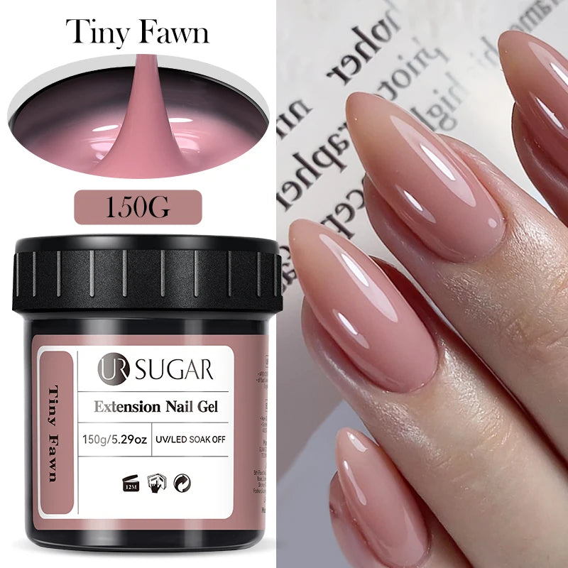 UR SUGAR 150g Extension Jelly Nude Pink Rose Red Quick Extension Gel Nail Polish Nail Extension UV LED Manicure Soak Off