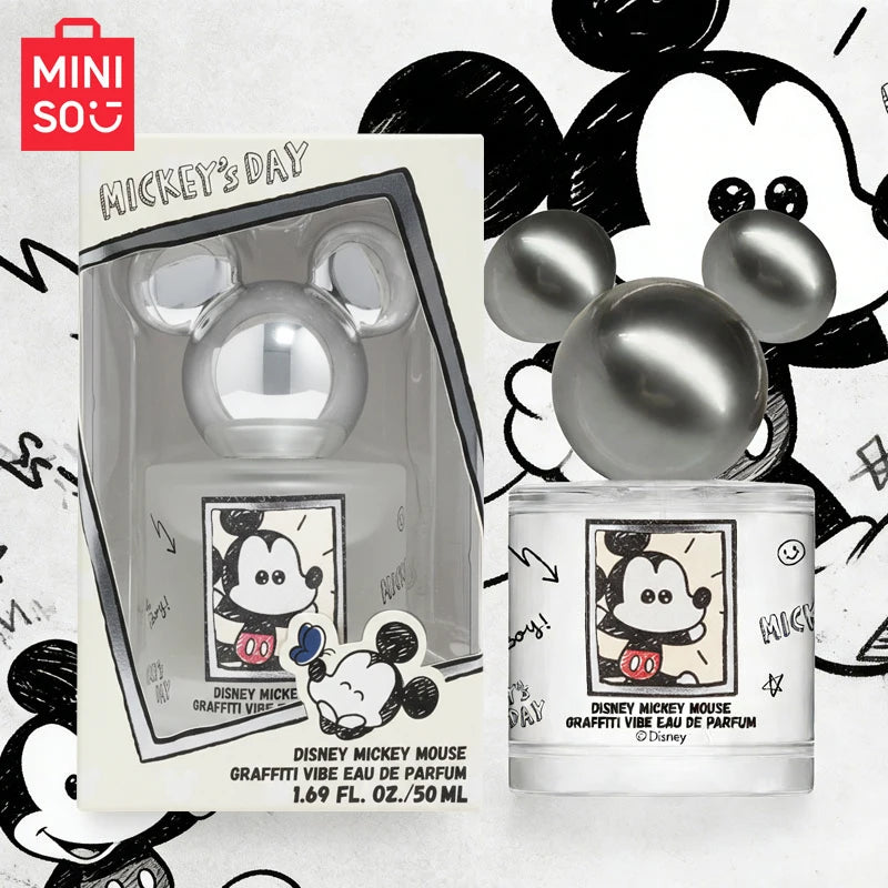 MINISO & MICKEY Women Perfume Original Luxury Floral Fragrance For Woman Spray 50ML Girl Birthday Present Children Gift