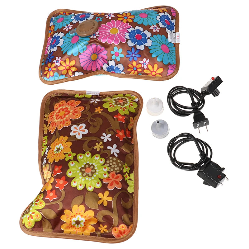 1 Set Rechargeable Electric Hot Water Bag Bottle Hand Warmer Heater Bags For Winter Hand Warmer Heat Pack Color Random