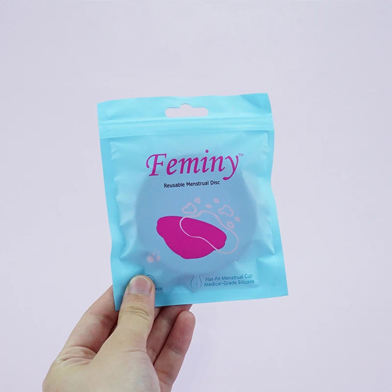 10pcs Flat Menstrual Cups Medical Silicone Period Disk Menstruation Collector Menstrual Disc Reusable Disco Femenino