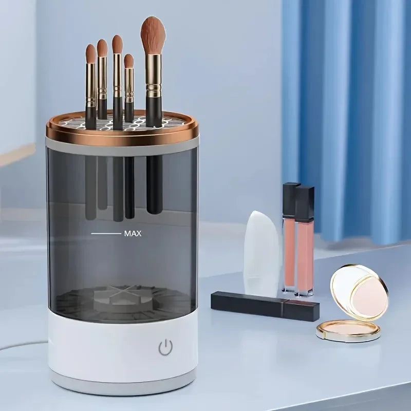 USB Powered Brush Washer Dryer Odorless Battery-Free Makeup Cleaner Plug-and-Play Essential Beauty Accessory