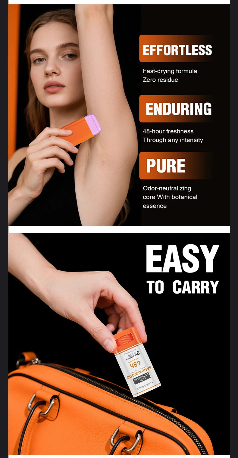 6Pcs/set Deodorant Women Men & Solid Perfume 48H Sweat Proof Deodorizing，Dry & Refreshing Sports Fragrances Scent Set
