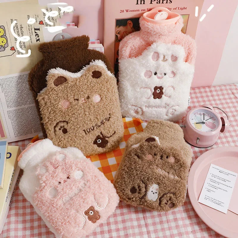 Cute Large Warmer Hot Water Bag for Period Pain Stuffed Menstrual Colic Heater Plush Hand Warmer Seed Guatero Bottle