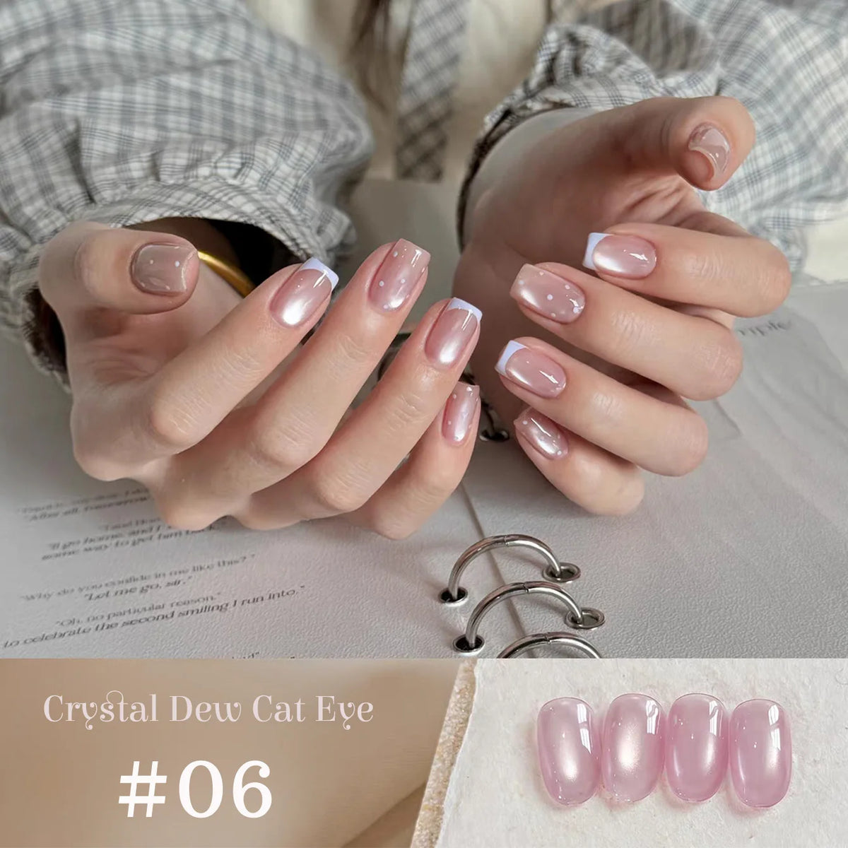 WS 10ml Light Flow Cat Magnetic Gel Nail Polish for Whitening in Autumn And Winter Semi Permanent Gel Manicure DIY Nail Art