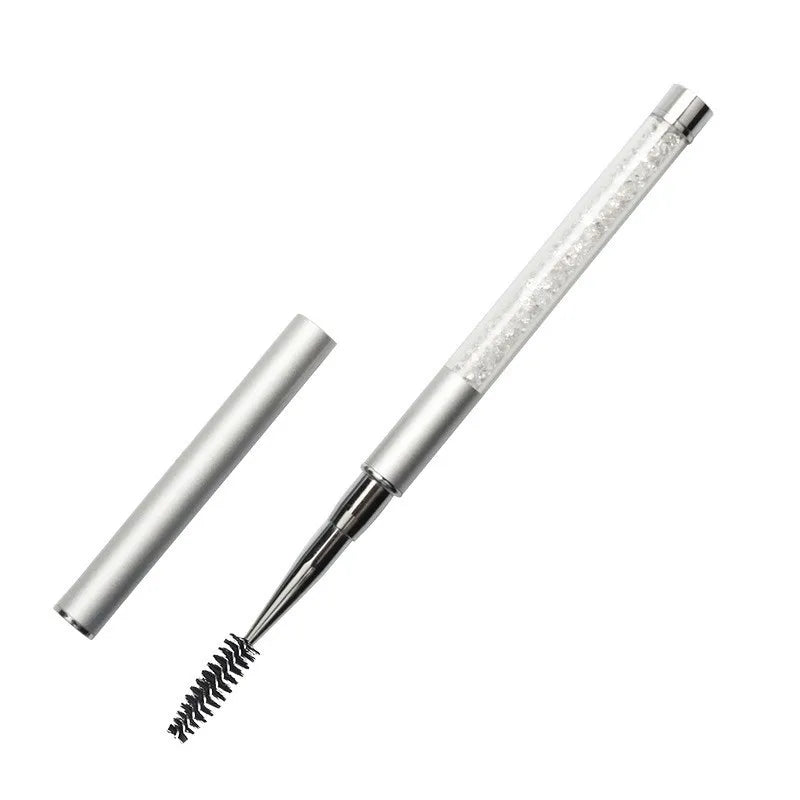 Rhinestone Handle Lash Brush Reusable Eyelash Brushes Mascara Applicator Wand Brushes Eyelash Extension Makeup Tool Eyelashes