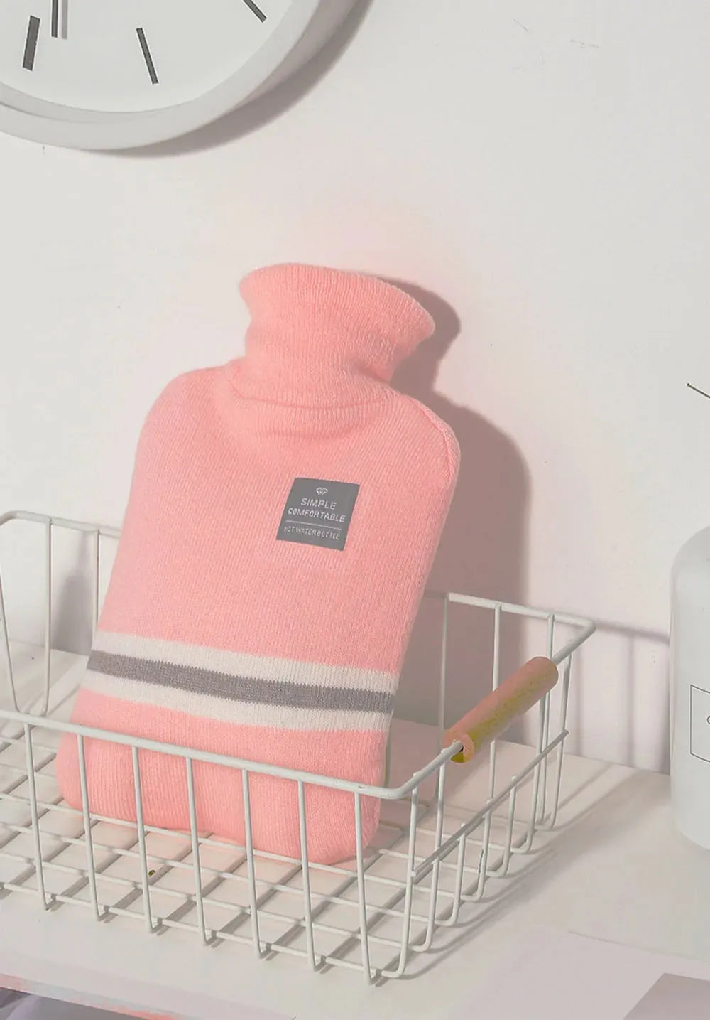 Hot Water Bottle with Knitted Cover Durable 1L/2L Hot Water Bag for Pain Relief Hot Cold Therapy Hand Feet Warmer Women Gifts