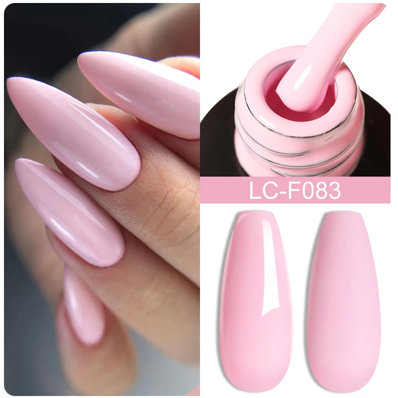 LILYCUTE 7ml Macaron Gel Nail Polish Pink Purple Green Series Soak Off Manicure Nail Gel Varnish Semi Permanent UV Gel Nail Art