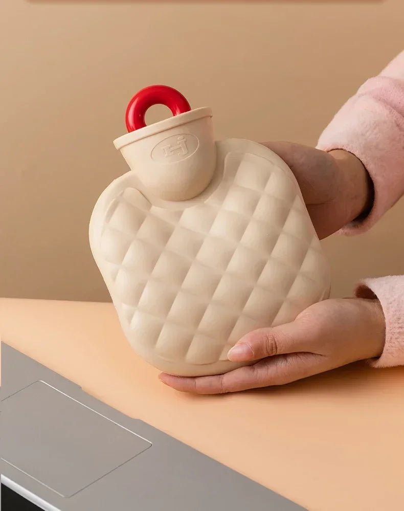 350/800ML Hot Water Bottles Bag Water-filling Hot-water Bag for Female Warm Belly Hands and Feet Keep Hand Warmer Hot WaterBag