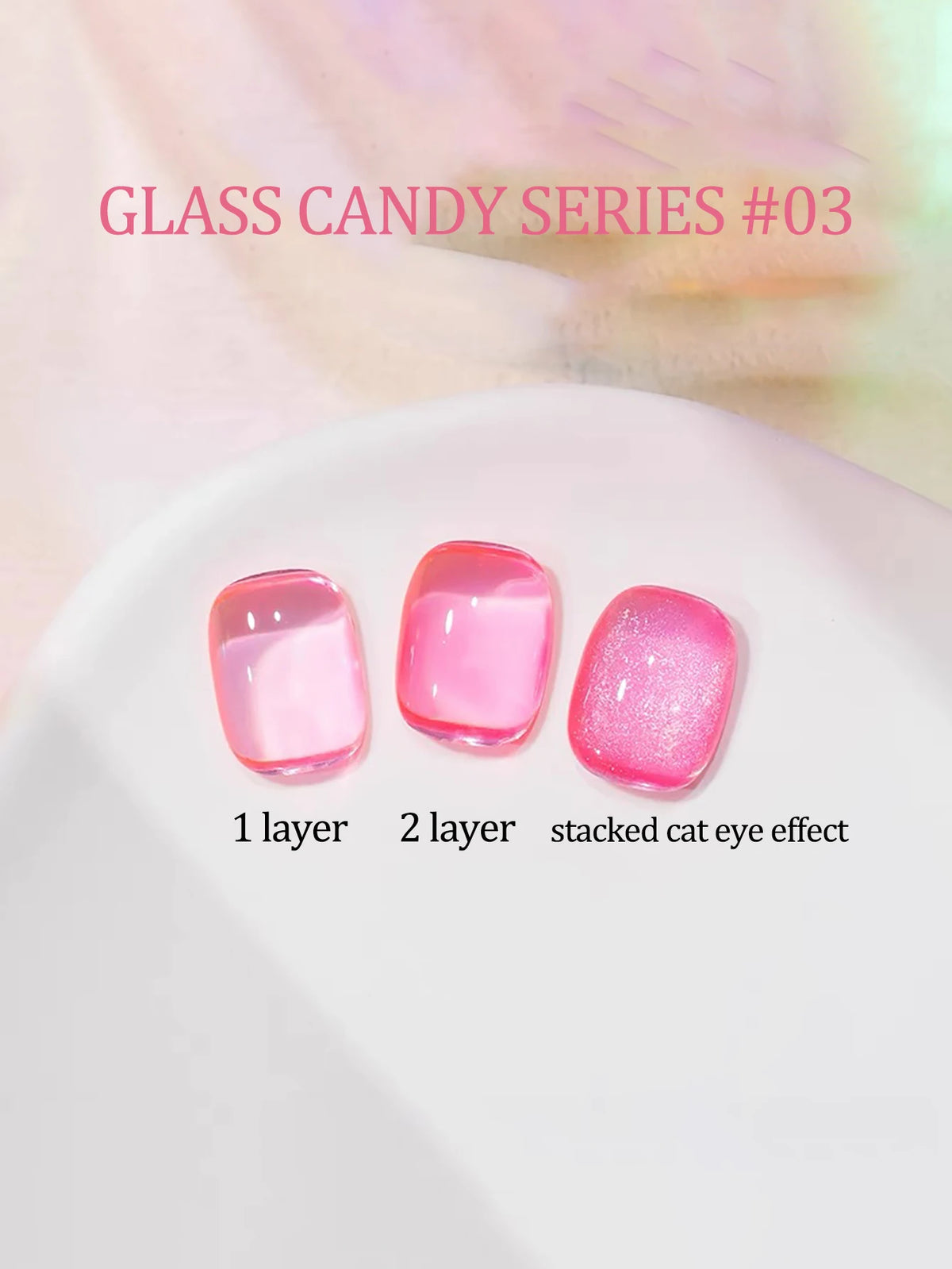 MIANEL 12ML Candy Glass Gel Nail Polish Set Ice-Clear Dopamine Spring Nails Fantasy Nail Art 1-10 Pcs